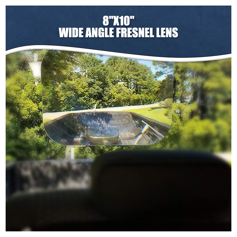 8"x10" Wide Angle Rear Window Fresnel Lens For SUV RV Bus