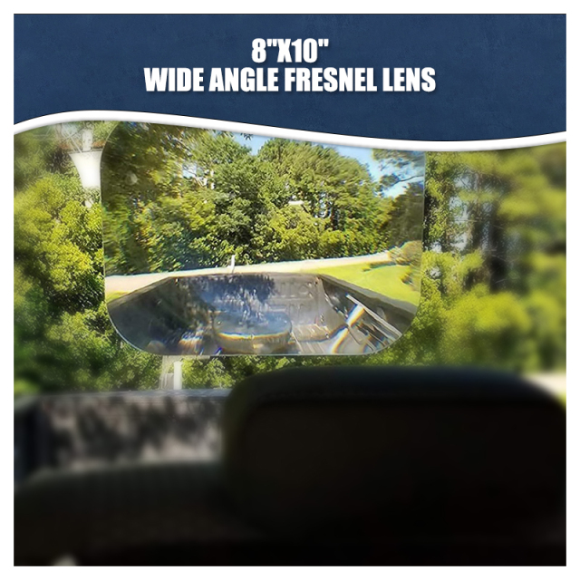 8"x10" Wide Angle Rear Window Fresnel Lens For SUV RV Bus