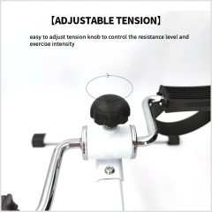 Exercise Peddler Legs and Arms Workout Pedal Exerciser Fitness Cycle Bike for Elderly