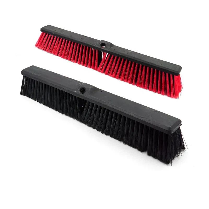 Push Broom Brush and Broom Set Heavy-Duty Outdoor Commercial for Cleaning Bathroom Kitchen Patio Garage Deck Concrete Wood Stone