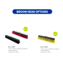 Push Broom Brush and Broom Set Heavy-Duty Outdoor Commercial for Cleaning Bathroom Kitchen Patio Garage Deck Concrete Wood Stone