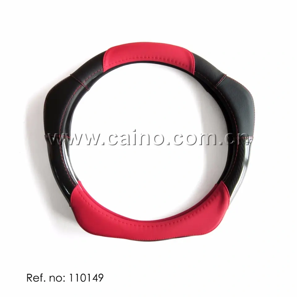 Wholesale microfiber leather carbon fiber rubber car steering wheel cover universal