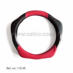 Wholesale microfiber leather carbon fiber rubber car steering wheel cover universal