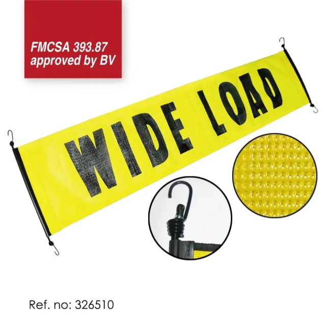 UV resistant Grade 4 Silk Screen Print UV Print Pvc Safety Banner Wide Load Sign FMCSA 393.87 approved by BV