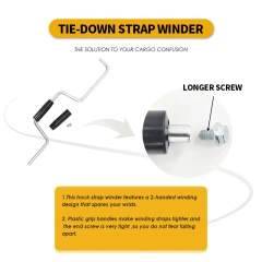Strap Winder for Flatbed Truck Hand Roller for Winding Winder Winch Winder for Winch Straps