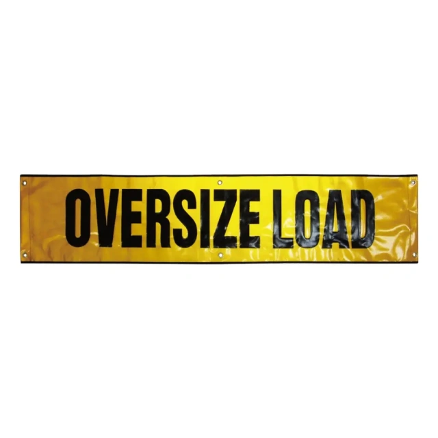 FMCSA 393.87 approved Silk Screen Print UV resistant Grade 4 Reflective Oversize Load Grommet Banners