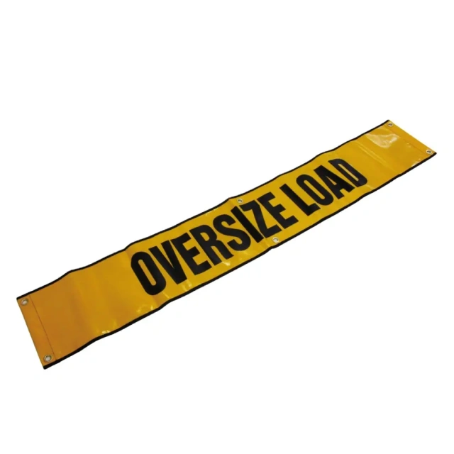FMCSA 393.87 approved Silk Screen Print UV Print UV resistant Grade 4 Reflective Oversize Load Grommet Banner Wide load sign