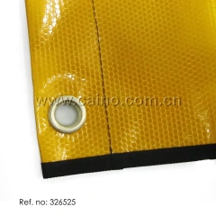 FMCSA 393.87 approved Silk Screen Print UV resistant Grade 4 Reflective Oversize Load Grommet Banners