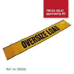 FMCSA 393.87 approved Silk Screen Print UV Print UV resistant Grade 4 Reflective Oversize Load Grommet Banner Wide load sign