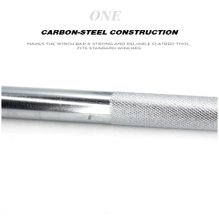 36 inches Chrome Winch Bar