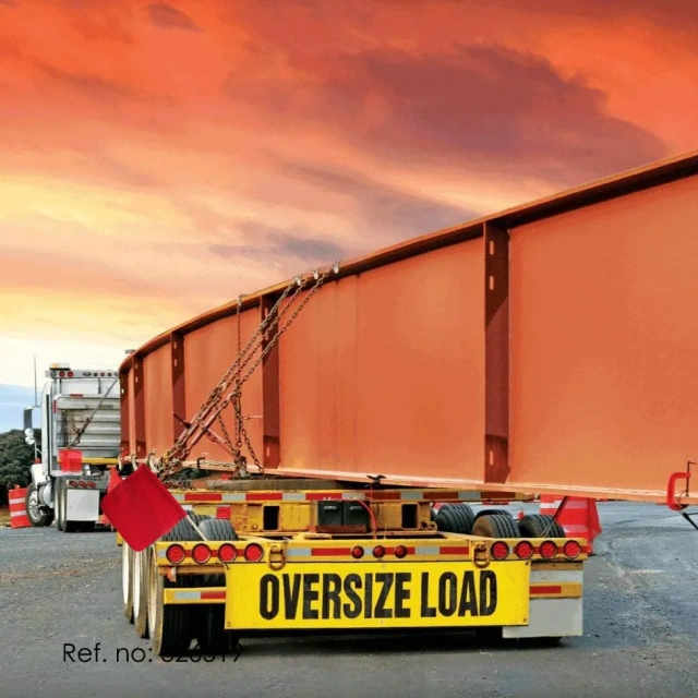 FMCSA 393.87 approved 18 x 18 Inches Red Soild Cotton Safety Flag With Wooden Dowel