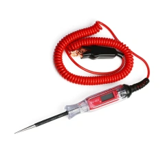 Heavy Duty 3-48V Backlit Digital LCD Circuit Tester With 140 Inches Extended Spring Wire