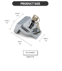 Heavy Duty Chromed Aluminum Alloy Air Brake Gladhand Glad Hand Lock For Tractor Trailer