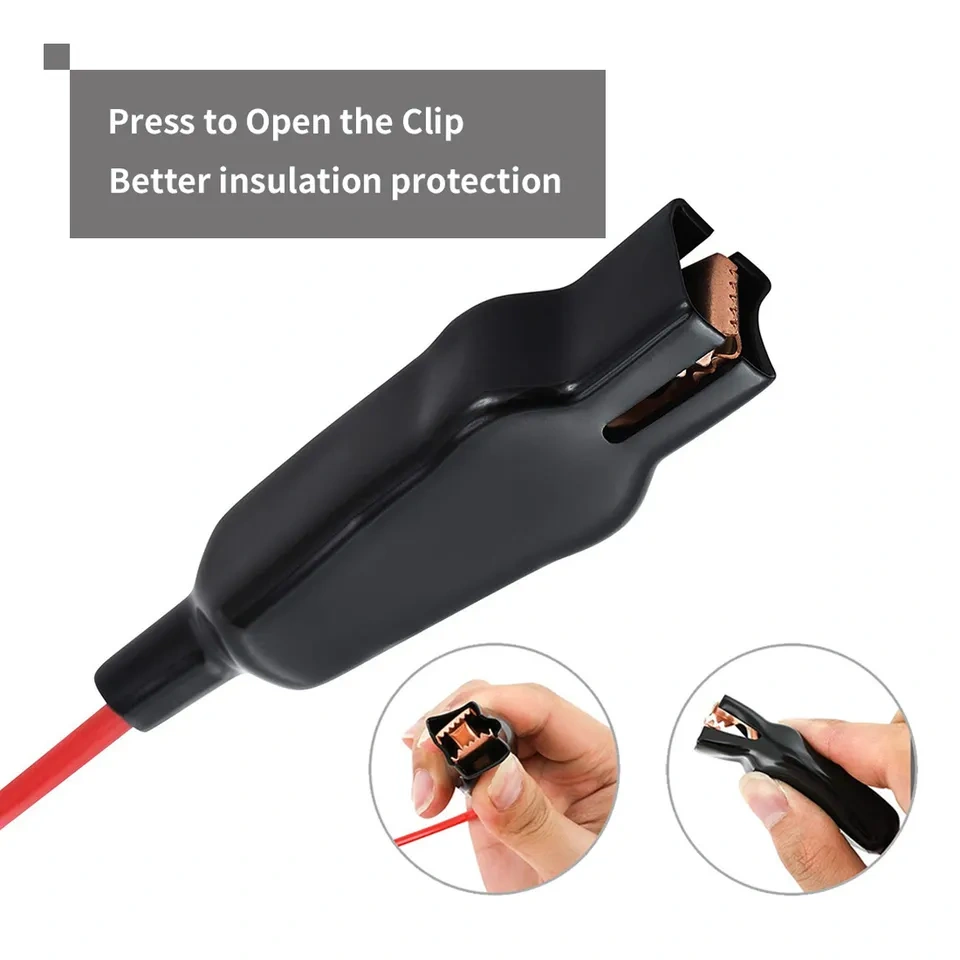 Heavy Duty 3-48V Backlit Digital LCD Circuit Tester With 140 Inches Extended Spring Wire