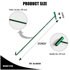 31" Long Brushed Aluminum Assorted Color Fifth Wheel Pin Puller