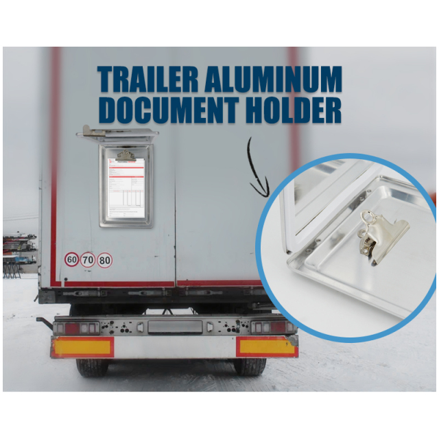 Trailer Aluminum Document Holder Clipboard