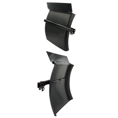 24" x 24" Black Poly Quarter Fender Pair