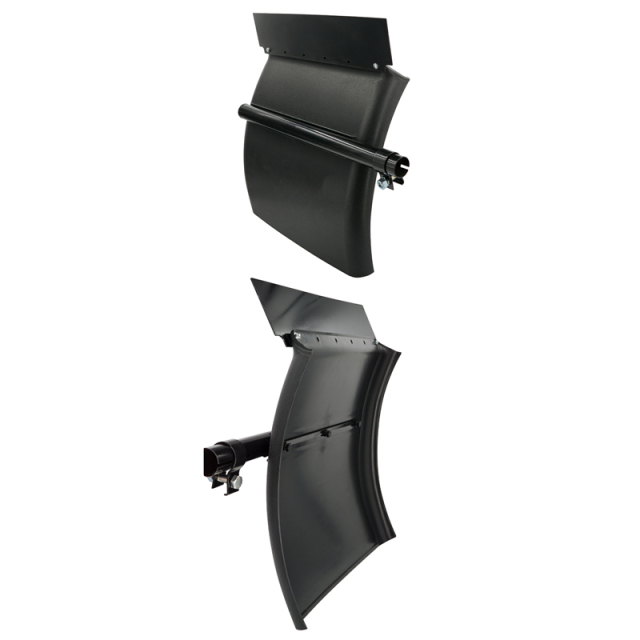 24" x 24" Black Poly Quarter Fender Pair