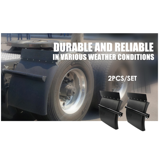 24" x 24" Black Poly Quarter Fender Pair