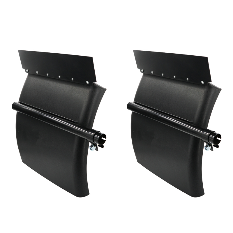 24" x 24" Black Poly Quarter Fender Pair