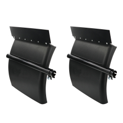 24" x 24" Black Poly Quarter Fender Pair