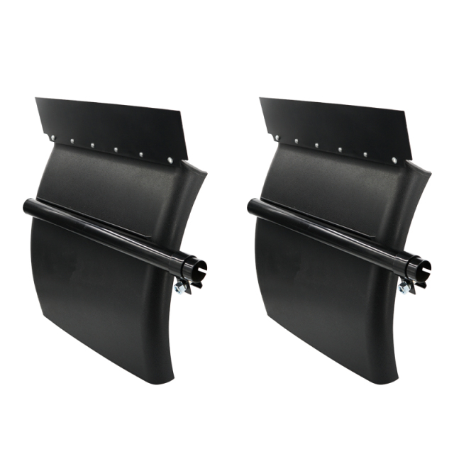 24" x 24" Black Poly Quarter Fender Pair