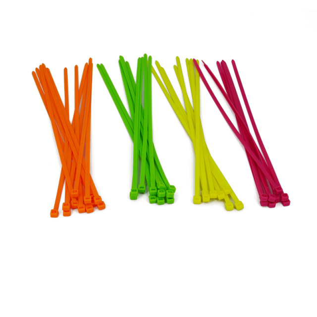 Colored Nylon 6/6 Zip Ties 50 lbs Strength Multi-Purpose Cable Ties Bag of 100pcs