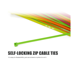 Colored Nylon 6/6 Zip Ties 50 lbs Strength Multi-Purpose Cable Ties Bag of 100pcs