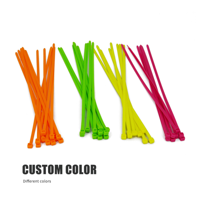 Colored Nylon 6/6 Zip Ties 50 lbs Strength Multi-Purpose Cable Ties Bag of 100pcs