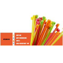 Colored Nylon 6/6 Zip Ties 50 lbs Strength Multi-Purpose Cable Ties Bag of 100pcs