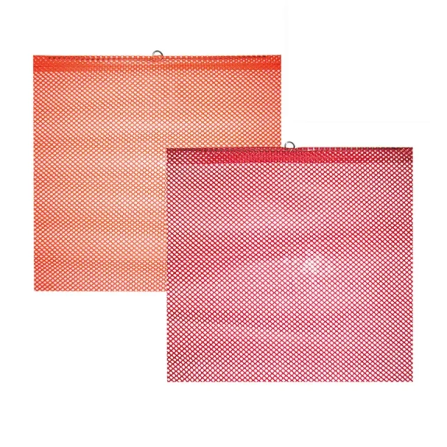 FMCSA 393.87 approved 18 x 18 Inches/24 x 24 Inches Polyester Mesh Safety Flag with Wire Loop