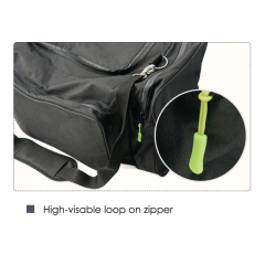 Black Duffle Bag polyester With Padded Shoulder Strap
