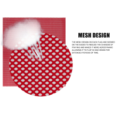 FMCSA 393.87 approved 18 x 18 Inches/24 x 24 Inches Polyester Jersey Mesh Safety Flag With Grommets