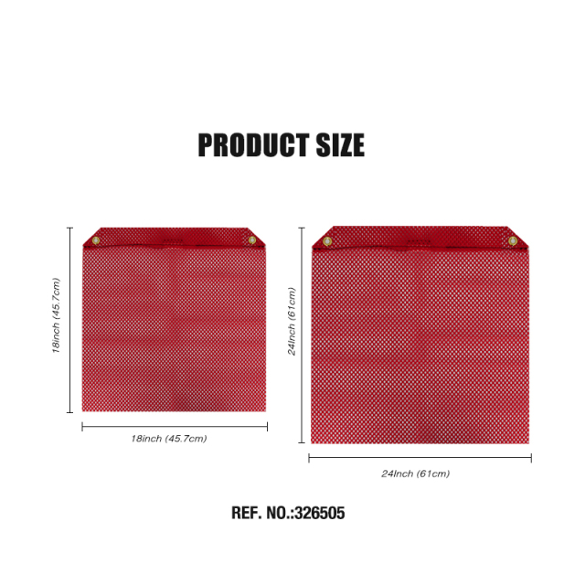 FMCSA 393.87 approved 18 x 18 Inches/24 x 24 Inches Polyester Jersey Mesh Safety Flag With Grommets