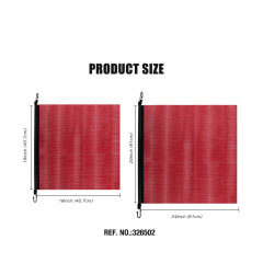 FMCSA 393.87 approved 18 x 18 Inches/24 x 24 Inches PVC Mesh Safety Flag With Bungee Cord