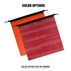 FMCSA 393.87 approved 18 x 18 Inches/24 x 24 Inches PVC Mesh Safety Flag With Bungee Cord