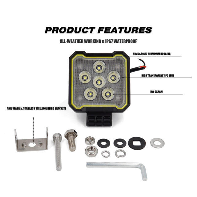 30W Car Super Bright LED Working Light Work Light Spot Light For Trucks