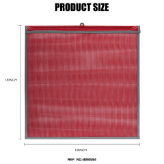 FMCSA 393.87 approved 18 x 18 Inches PVC Mesh Jersey Mesh Safety Flag with Wire Loop ANSI Reflective Webbing