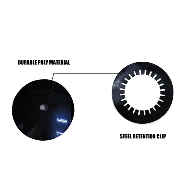 Fifth Wheel Lube Disc With Steel Retention Clip