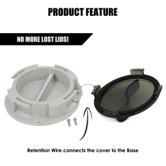 Plastic Document Holder Kit with Opaque Gray Cover