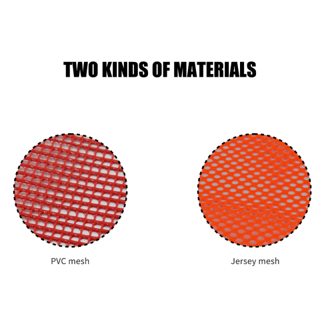 FMCSA 393.87 approved 18 x 18 Inches PVC Mesh Jersey Mesh Safety Flag With Wooden Dowel ANSI Reflective Webbing