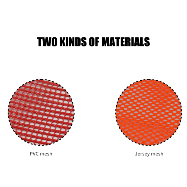 FMCSA 393.87 approved 18 x 18 Inches PVC Mesh Jersey Mesh Safety Flag With Bungee Cord ANSI Reflective Webbing