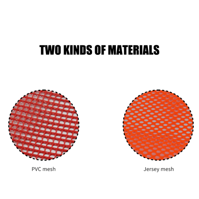 FMCSA 393.87 approved 18 x 18 Inches PVC Mesh Jersey Mesh Safety Flag With One Grommet ANSI Reflective Webbing