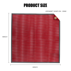 FMCSA 393.87 approved 18 x 18 Inches PVC Mesh Jersey Mesh Safety Flag With One Grommet ANSI Reflective Webbing