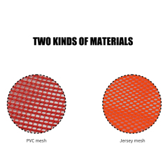 FMCSA 393.87 approved 18 x 18 Inches PVC Mesh Jersey Mesh Safety Flag With Two Grommets ANSI Reflective Webbing