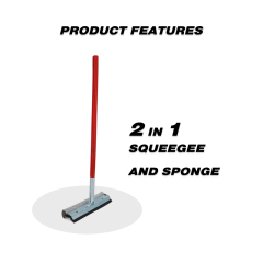 Window Squeegee for Window Cleaning Window Cleaner Tool for Car Windshield Shower Door Boat 2-in-1 Mini Squeegee