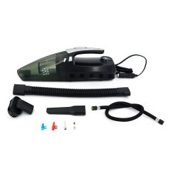 4 in 1 Vacuum Cleaner Tire Inflator Pump Car Powerful Handheld 12V Pressure Measurement With LED Lighting