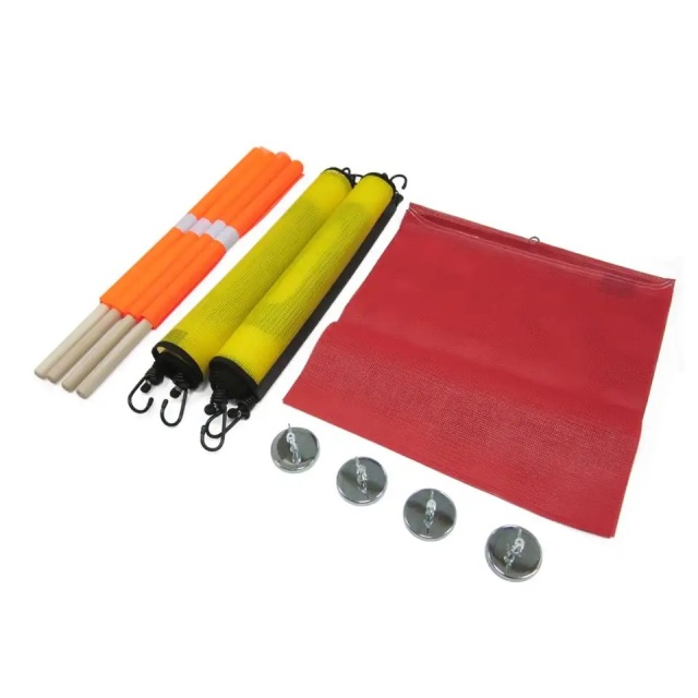 FMCSA 393.87 approved UV resistant Grade 4 Truck Sign and Safety Flag Warning Kit with Zipper Bag
