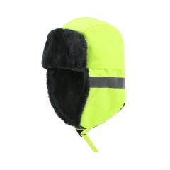 High Reflective Hi-vis Winter Hat, Aviator Trooper Hat Insulation Ski Hat
