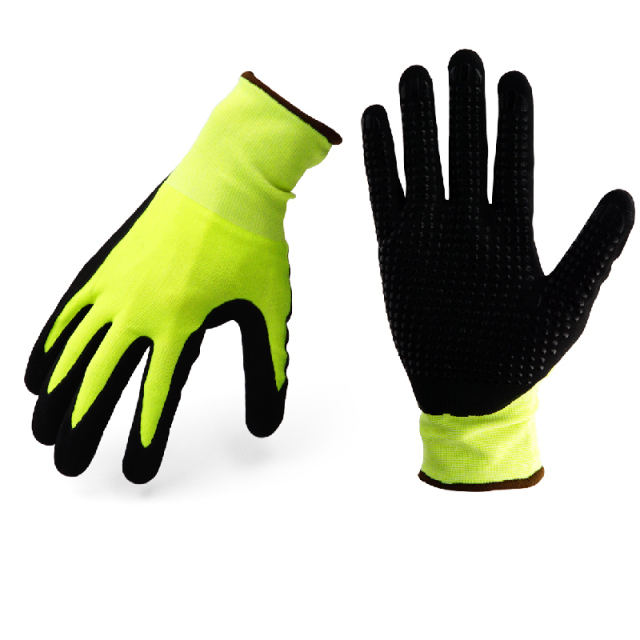 Nitrile Flat Dip Glove Nitrile Coating Gardening and Work Gloves